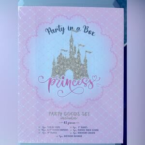 🎉Party in a Box Princess Table set! NEW in BOX! 🎉
